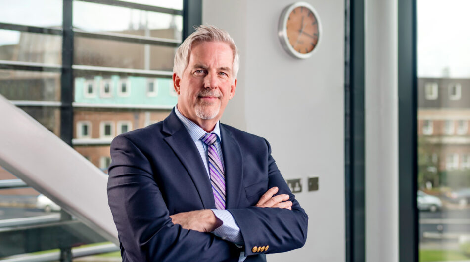 Professor Robert Bristow, Director of the Manchester Cancer Research Centre, looking at the camera