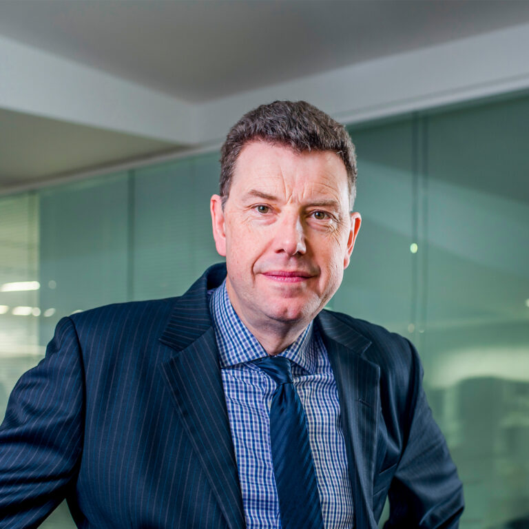 Professor Tim Illidge within the Oglesby Cancer Research Building