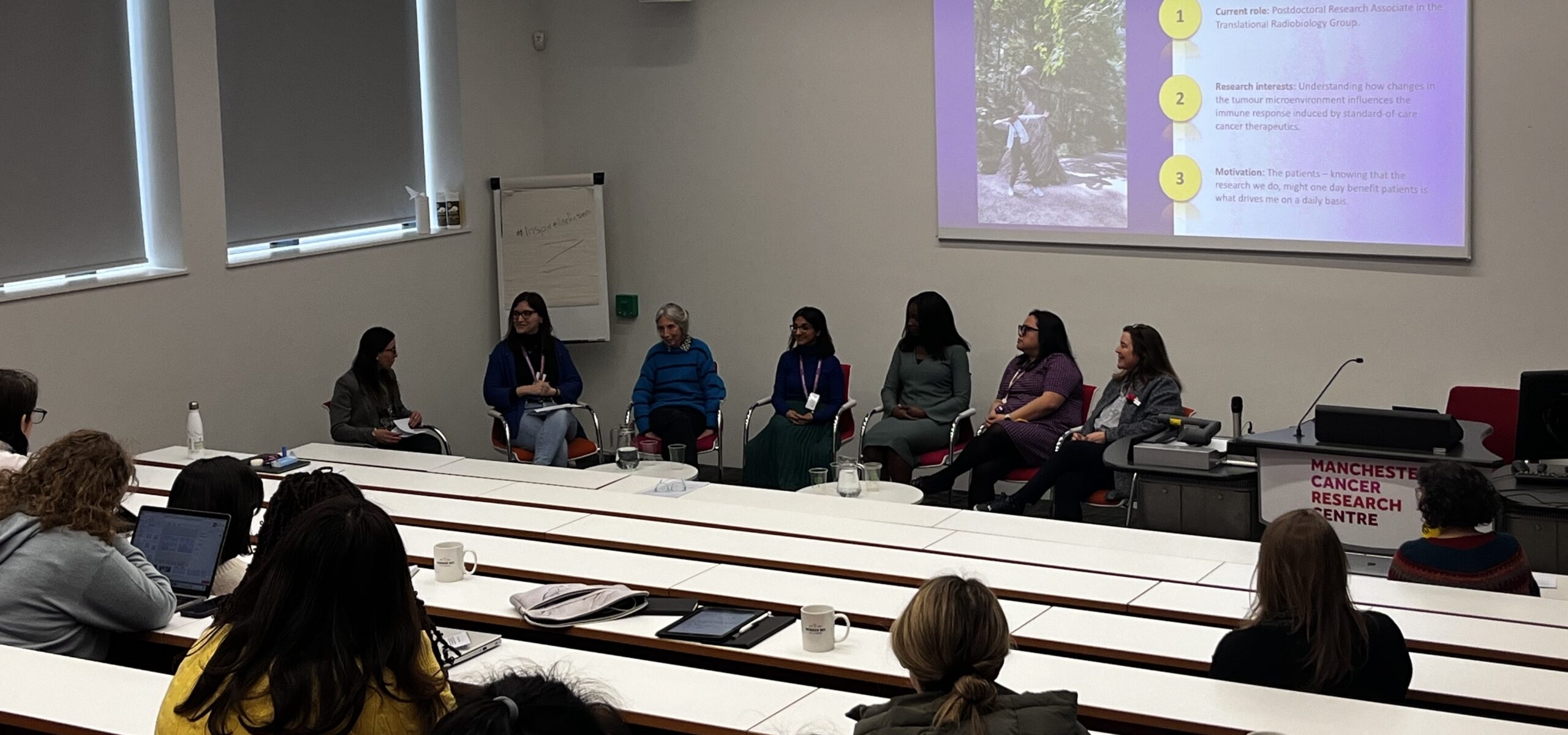 A panel discussion at the International Women's Day 2024 event