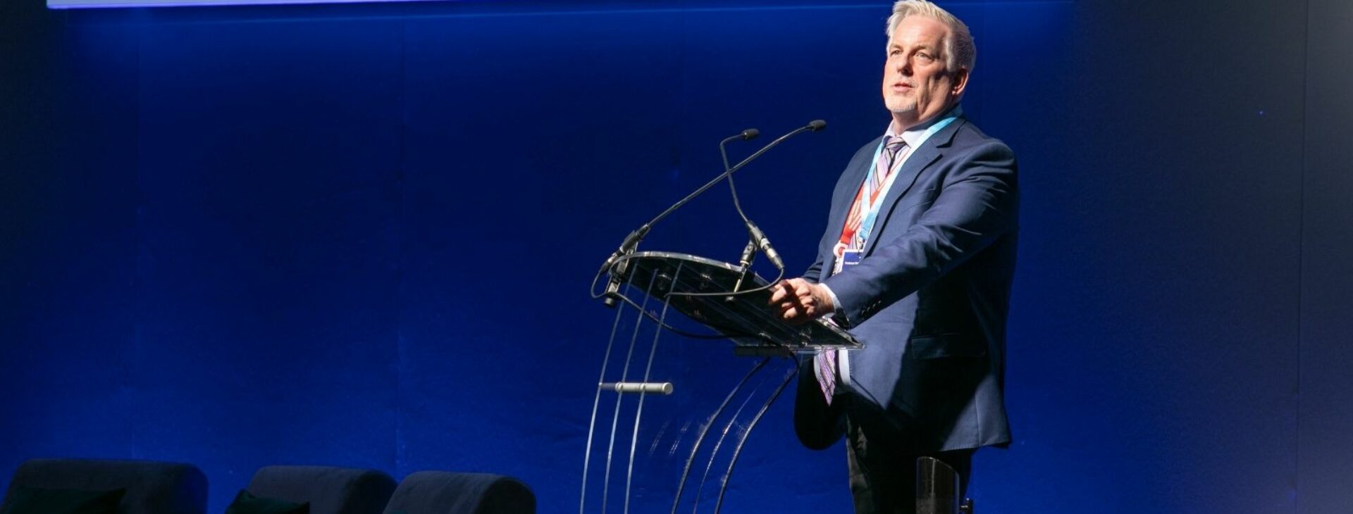 Professor Robert Bristow presenting during Greater Manchester Cancer Conference 2024.