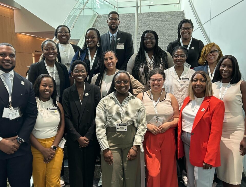 A group photo of the Black in Cancer Conference attendees and board members