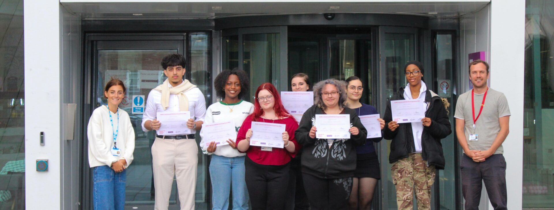 Work Experience Placement students outside the OCRB